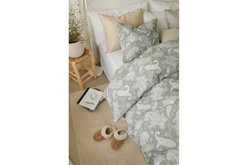 Dynetrekksett Enkeltseng 2-dels Tilly - Grønn - Tekstiler & tepper - Sengetøy - Sengesett