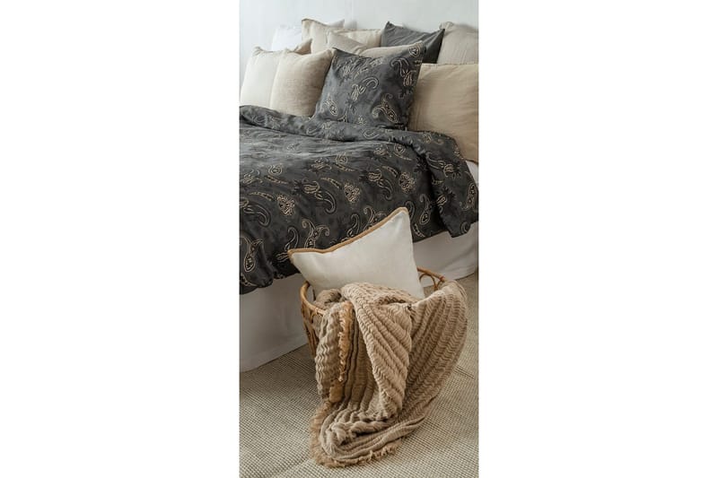 Dynetrekksett Enkeltseng 2-dels Tilly - Svart - Tekstiler & tepper - Sengetøy - Sengesett