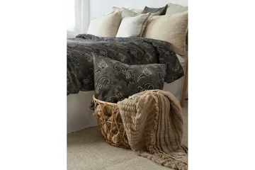 Dynetrekksett Enkeltseng 2-dels Tilly - Svart - Tekstiler & tepper - Sengetøy - Sengesett