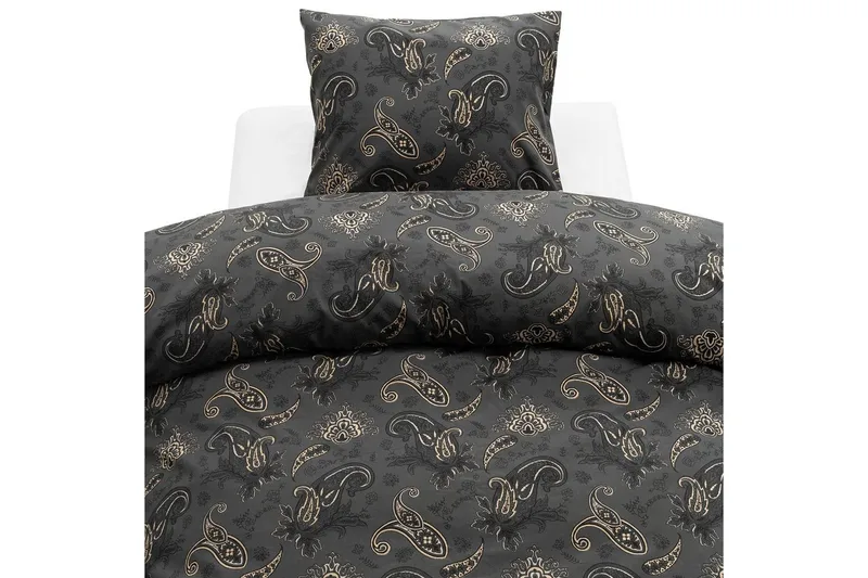 Dynetrekksett Enkeltseng 2-dels Tilly, Svart