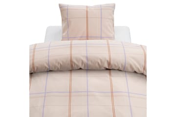 Dynetrekksett Enkeltseng 2-dels Tyra Rute - Lilla - Tekstiler & tepper - Sengetøy - Sengesett