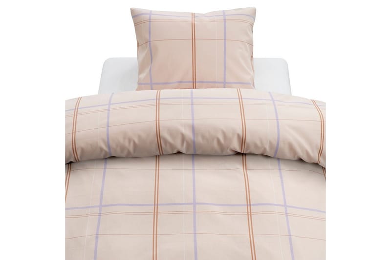 Dynetrekksett Enkeltseng 2-dels Tyra Rute, Lilla