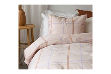 Dynetrekksett Enkeltseng 2-dels Tyra Rute - Lilla - Tekstiler & tepper - Sengetøy - Sengesett