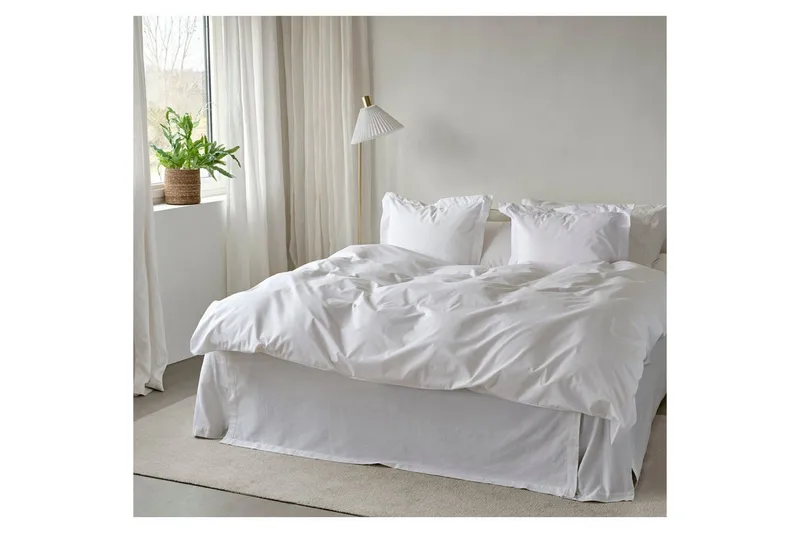 Dynetrekksett Enkeltseng 2-delt Egyptisk Bomull Hvit - Tekstiler & tepper - Sengetøy - Dyne