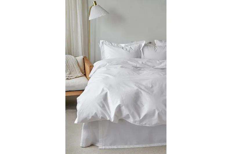 Dynetrekksett Enkeltseng 2-delt Egyptisk Bomull Hvit - Tekstiler & tepper - Sengetøy - Dyne