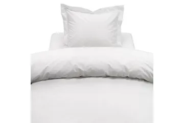 Dynetrekksett Enkeltseng 2-delt Egyptisk Bomull Hvit - Tekstiler & tepper - Sengetøy - Dyne