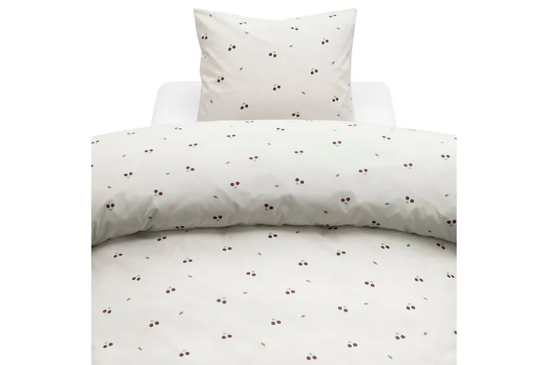 Dynetrekksett Enkeltseng 2-delt Kirsebær Sand