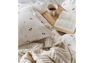 Dynetrekksett Enkeltseng 2-delt Kirsebær Sand - Tekstiler & tepper - Sengetøy - Sengesett