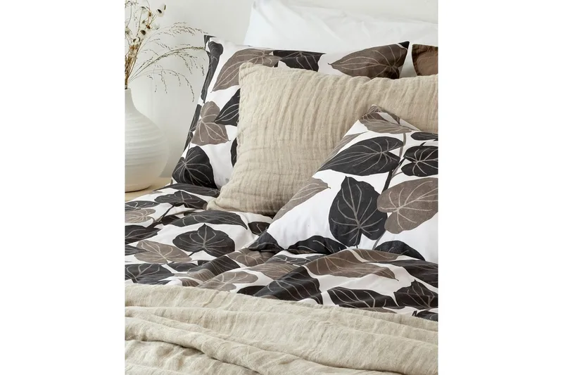 Dynetrekksett Enkeltseng 2-delt Levi - Brun - Tekstiler & tepper - Sengetøy - Sengesett