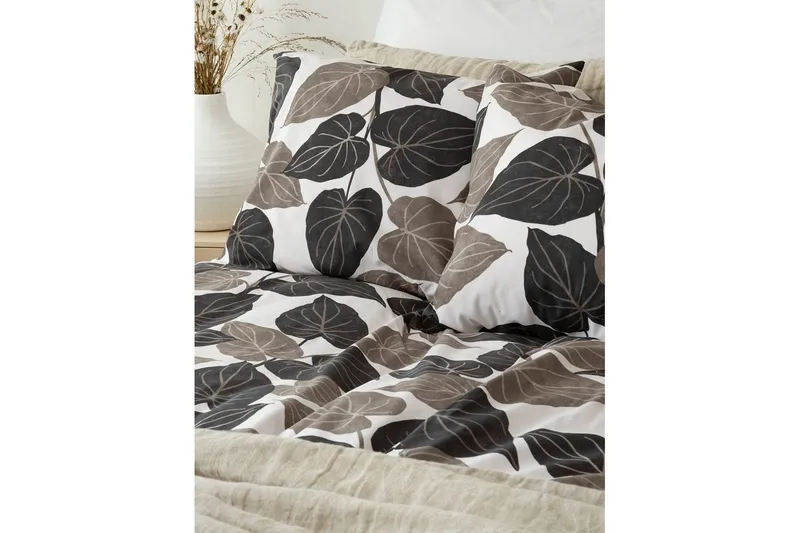 Dynetrekksett Enkeltseng 2-delt Levi - Brun - Tekstiler & tepper - Sengetøy - Sengesett