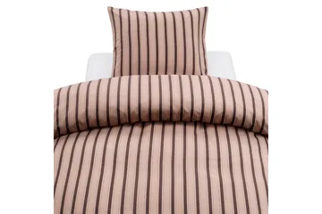 Dynetrekksett Enkeltseng Harmony 2-deler Miranda - Brun - Tekstiler & tepper - Sengetøy - Sengesett