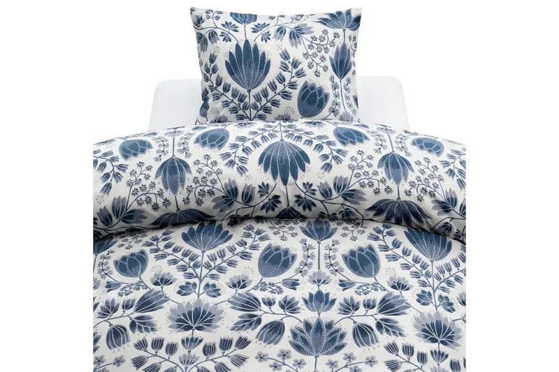 Dynetrekksett Enkeltseng Harmony 2-Delers Aster Blå