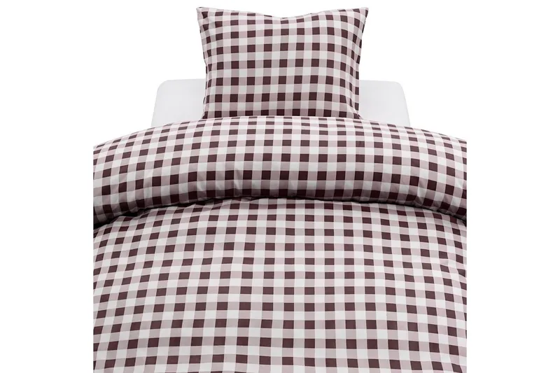 Dynetrekksett Enkeltseng Harmony 2-dels Turild - Brun - Tekstiler & tepper - Sengetøy - Sengesett