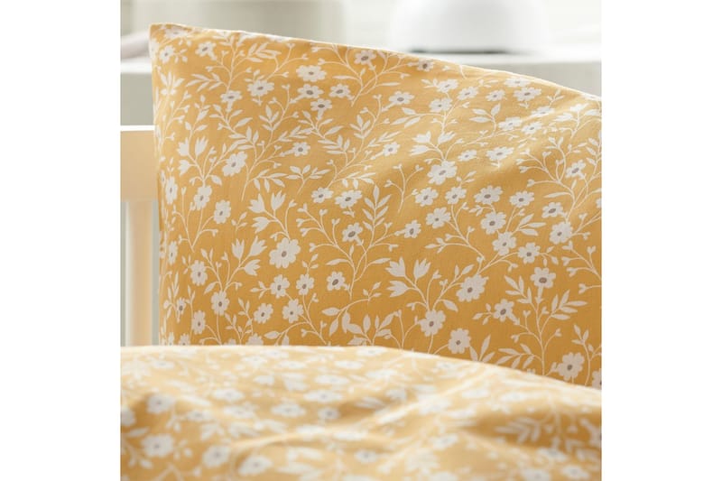 Dynetrekksett til Sprinkelseng 2-Dels Hedda - Gul - Tekstiler & tepper - Sengetøy - Sengesett