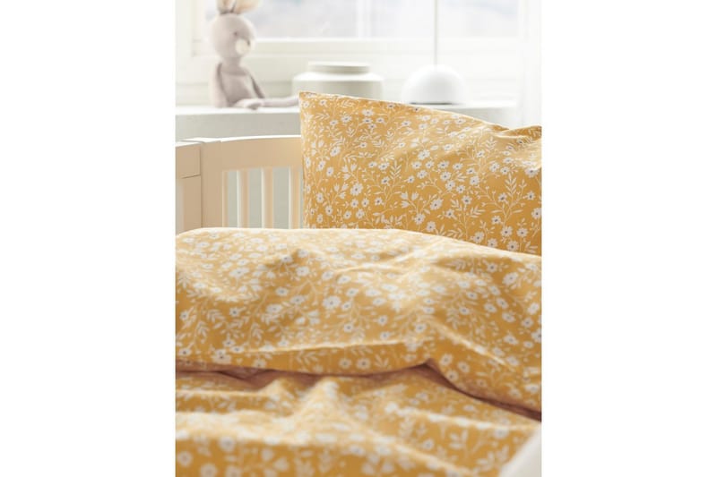 Dynetrekksett til Sprinkelseng 2-Dels Hedda - Gul - Tekstiler & tepper - Sengetøy - Sengesett
