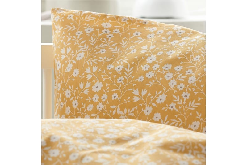 Dynetrekksett til Sprinkelseng 2-Dels Hedda - Gul - Tekstiler & tepper - Sengetøy - Sengesett