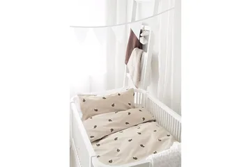 Dynetrekksett til Sprinkelseng 2-Dels Humla Sand - Tekstiler & tepper - Sengetøy - Sengesett