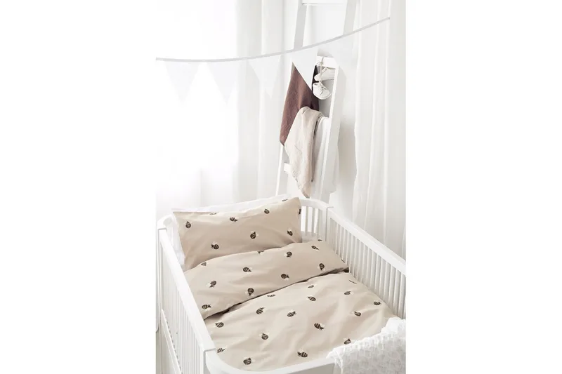 Dynetrekksett til Sprinkelseng 2-Dels Humla Sand - Tekstiler & tepper - Sengetøy - Sengesett