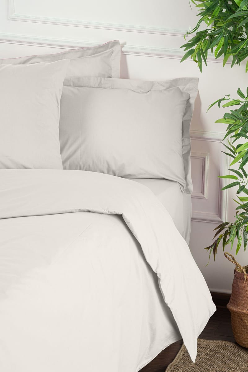 Kiyokazu sengesett 200x200 cm - Hvit - Tekstiler & tepper - Sengetøy - Sengesett - Dynetrekksett dobbeltseng