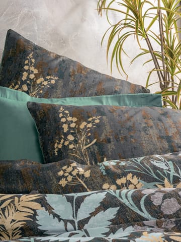 Lyronis sengesett 140x200 cm - Mint Antrasitt Brun - Tekstiler & tepper - Sengetøy - Sengesett - Dynetrekksett enkeltseng