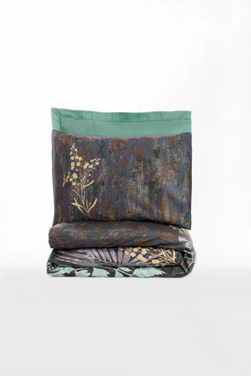 Lyronis sengesett 240x220 cm, Mint Antrasitt Brun