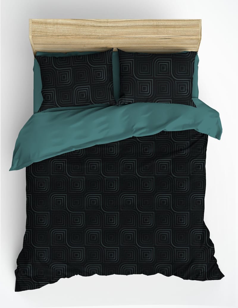 Marionis sengesett 240x220 cm - Petrolblå - Tekstiler & tepper - Sengetøy - Sengesett