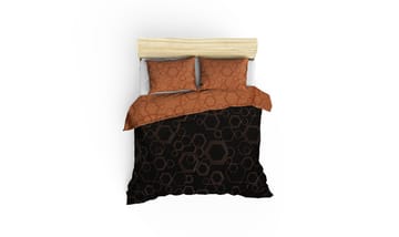 Marteby sengesett 240x220 cm - Gryningskobber Svart - Tekstiler & tepper - Sengetøy - Sengesett