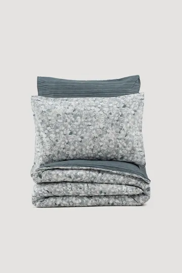 Molliere sengesett 240x220 cm - Antrasitt Hvit Grå - Tekstiler & tepper - Sengetøy - Sengesett - Dynetrekksett dobbeltseng