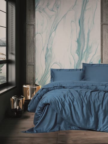 Mossala sengesett 240x220 cm - Blå - Tekstiler & tepper - Sengetøy - Sengesett - Dynetrekksett dobbeltseng