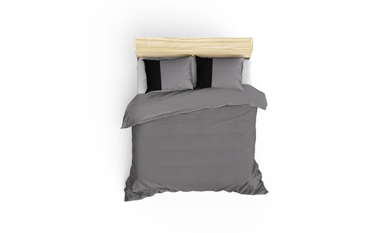 Nelam sengesett 240x220 cm - Grå Svart - Tekstiler & tepper - Sengetøy - Sengesett