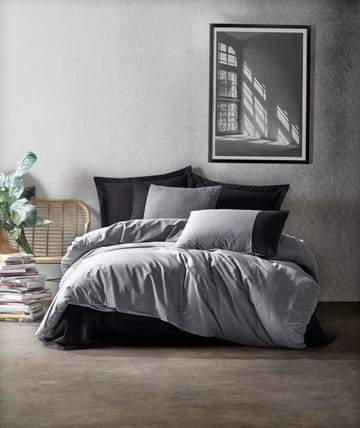 Nelam sengesett 240x220 cm - Grå Svart - Tekstiler & tepper - Sengetøy - Sengesett