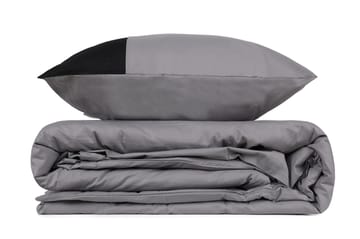 Nelam sengesett 240x220 cm - Grå Svart - Tekstiler & tepper - Sengetøy - Sengesett - Dynetrekksett dobbeltseng