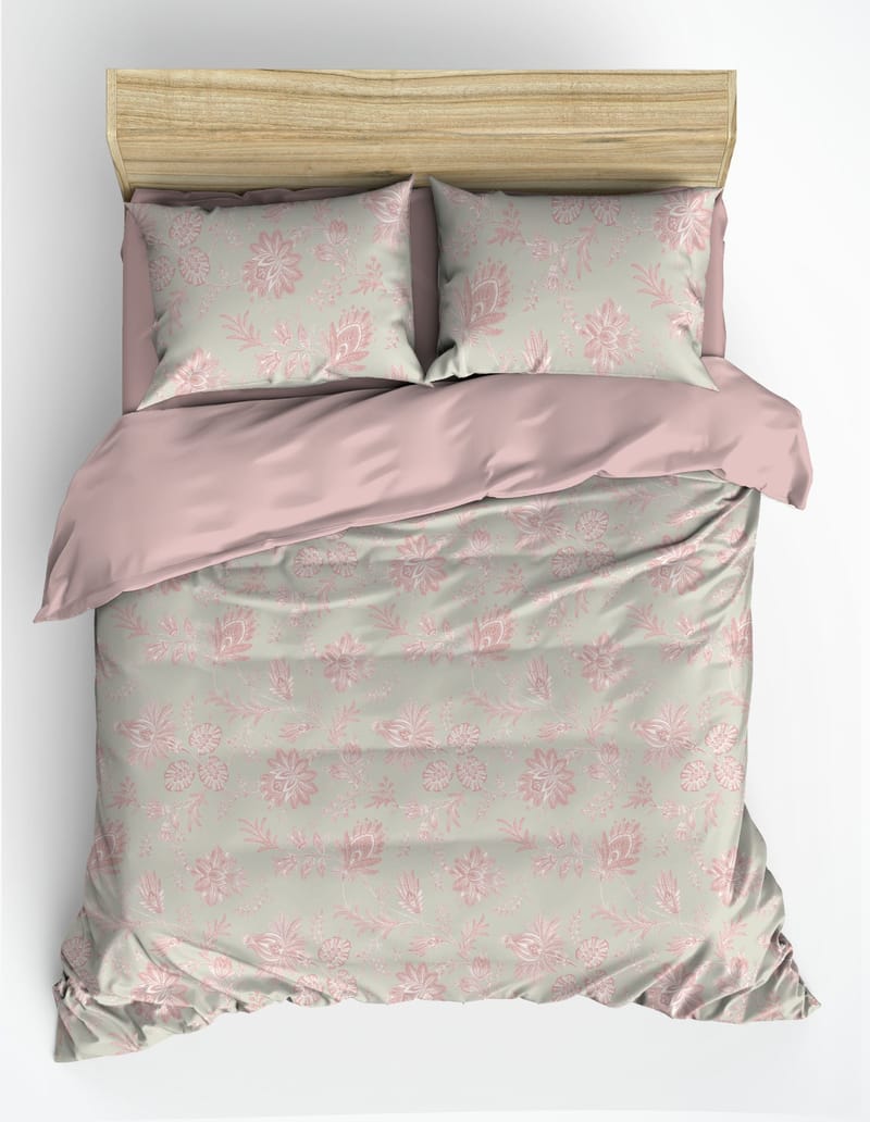 Osvian sengesett 240x220 cm - Pudder - Tekstiler & tepper - Sengetøy - Sengesett - Dynetrekksett dobbeltseng