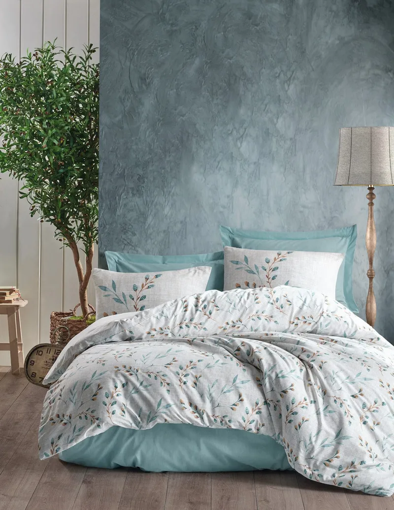 Swafford sengesett 240x220 cm - Mint Hvit - Tekstiler & tepper - Sengetøy - Sengesett - Dynetrekksett dobbeltseng