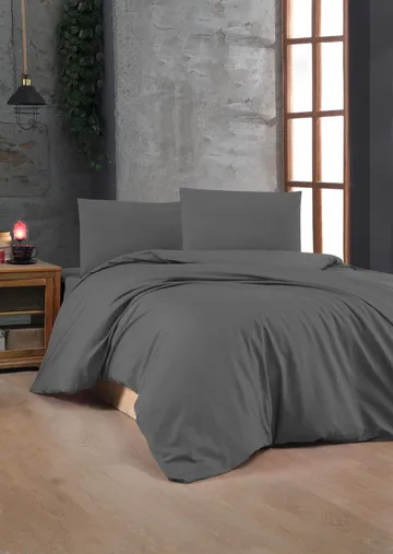 Torvenis sengesett 140x200 cm - Antrasitt - Tekstiler & tepper - Sengetøy - Sengesett