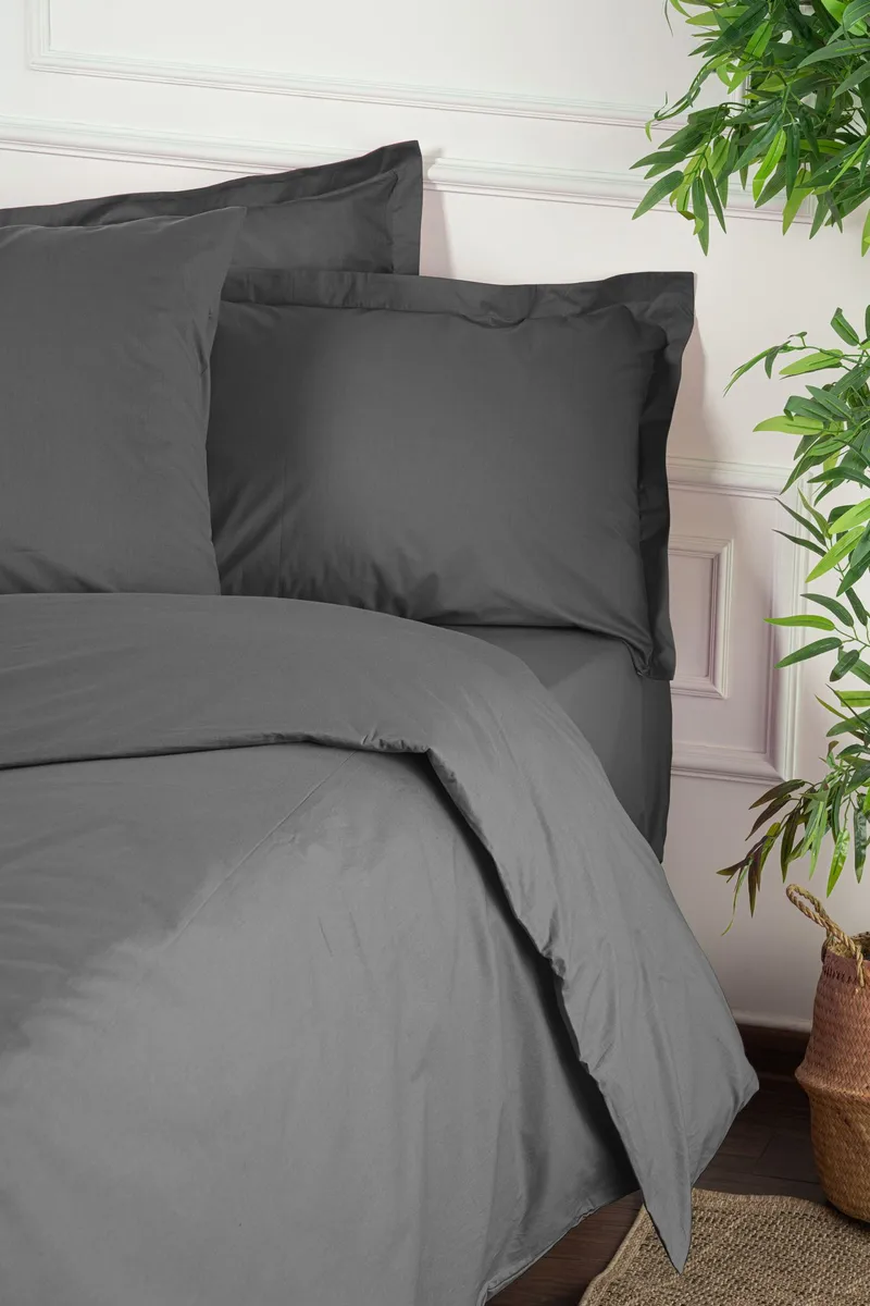 Torvenis sengesett 140x200 cm - Antrasitt - Tekstiler & tepper - Sengetøy - Sengesett