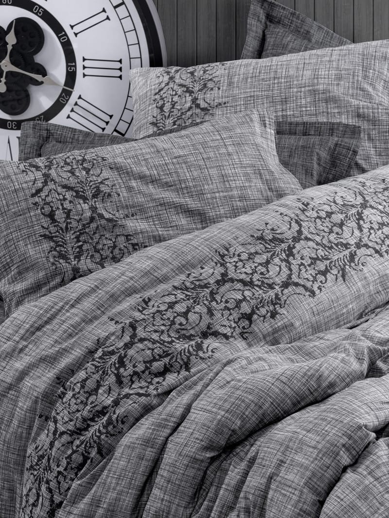 Vylonis sengesett 240x220 cm - Sotgrå - Tekstiler & tepper - Sengetøy - Sengesett