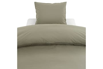 Sengetøysett Percale 3-deler 210x220/50x60 cm Grønn