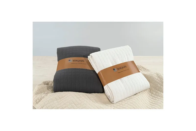 Sengeteppe Borganäs of Sweden - 150 x 250 cm, Lin - Tekstiler & tepper - Sengetøy