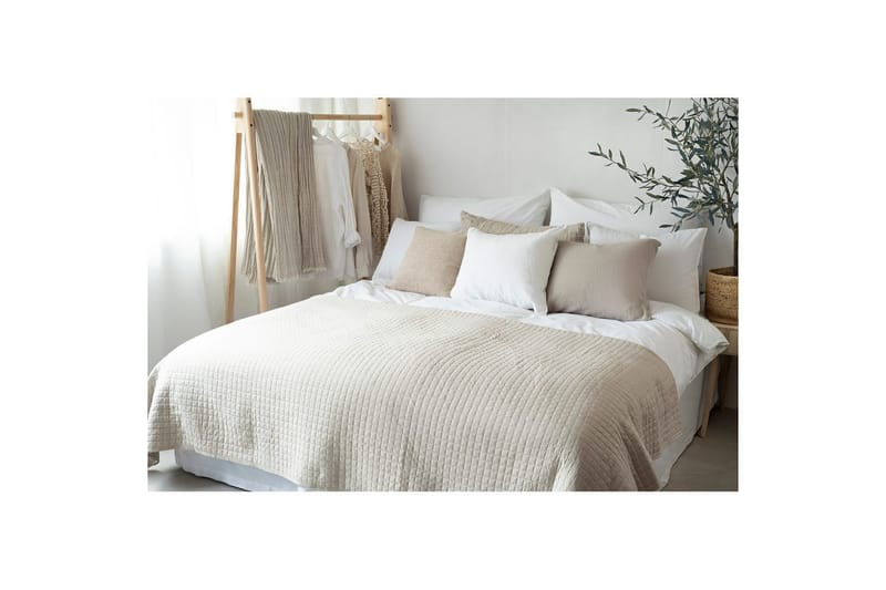 Sengeteppe Borganäs of Sweden - 250 x 250 cm, Lin - Tekstiler & tepper - Sengetøy