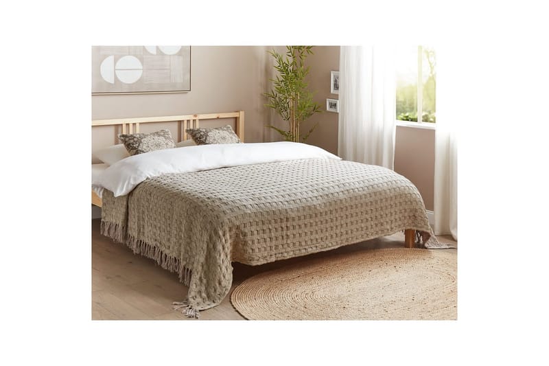 Sengeteppe Bere Taupe, 220x240 cm - Taupe, 220x240 cm - Tekstiler & tepper - Sengetøy - Sengeteppe