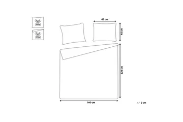 Sengeteppe Rayen med puter 160x220 cm - 160x220 cm - Tekstiler & tepper - Sengetøy - Sengeteppe
