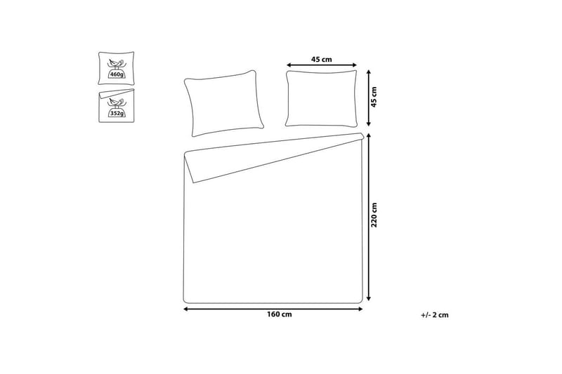 Sengeteppe Rayen med puter 160x220 cm - 160x220 cm - Tekstiler & tepper - Sengetøy - Sengeteppe