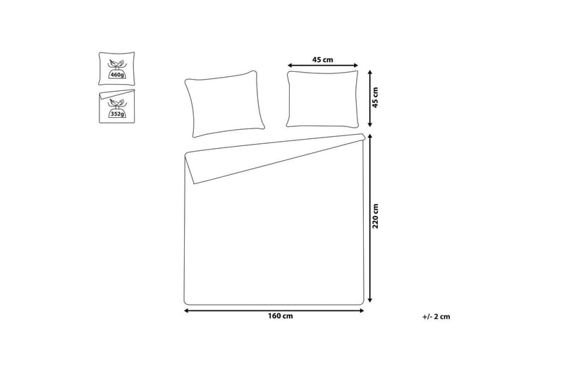 Sengeteppe Rayen med puter 160x220 cm - 160x220 cm - Tekstiler & tepper - Sengetøy - Sengeteppe