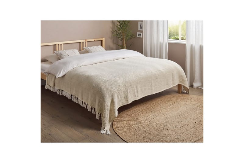 Sengeteppe Toutli Lys beige, 200x220 cm - Lys beige, 200x220 cm - Tekstiler & tepper - Sengetøy - Sengeteppe