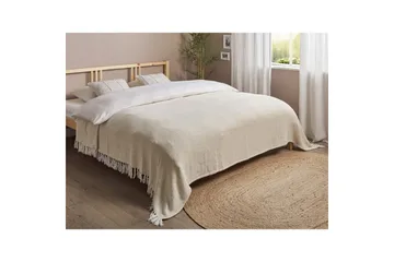 Sengeteppe Toutli Lys beige, 220x240 cm - Lys beige, 220x240 cm - Tekstiler & tepper - Sengetøy - Sengeteppe
