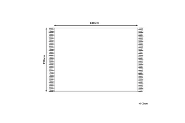 Sengeteppe Toutli Lys beige, 220x240 cm - Lys beige, 220x240 cm - Tekstiler & tepper - Sengetøy - Sengeteppe