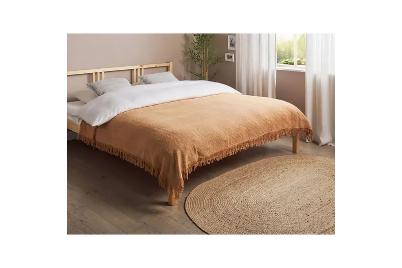 Sengeteppe Yerbent Brun, 150x200 cm - Brun, 150x200 cm - Tekstiler & tepper - Sengetøy - Sengeteppe