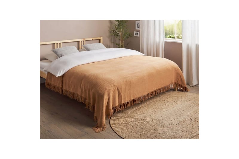 Sengeteppe Yerbent Brun, 200x220 cm - Brun, 200x220 cm - Tekstiler & tepper - Sengetøy - Sengeteppe