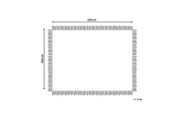 Sengeteppe Yerbent Hvit, 200x220 cm - Hvit, 200x220 cm - Tekstiler & tepper - Sengetøy - Sengeteppe